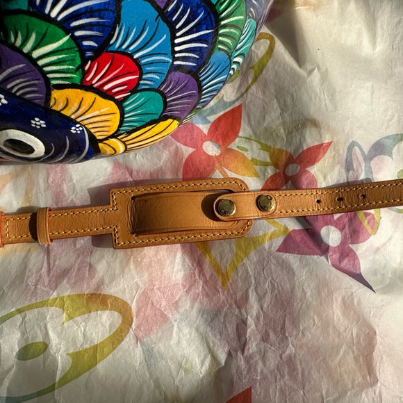 ❤️ Louis Vuitton Vachetta Porte Address Bracelet/Medical Alert/Luggage tag - Picture 13 of 17